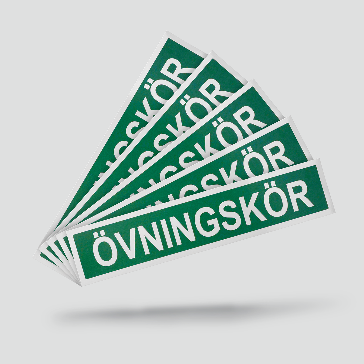Övningskörningsskylt magnetisk (5-pack)