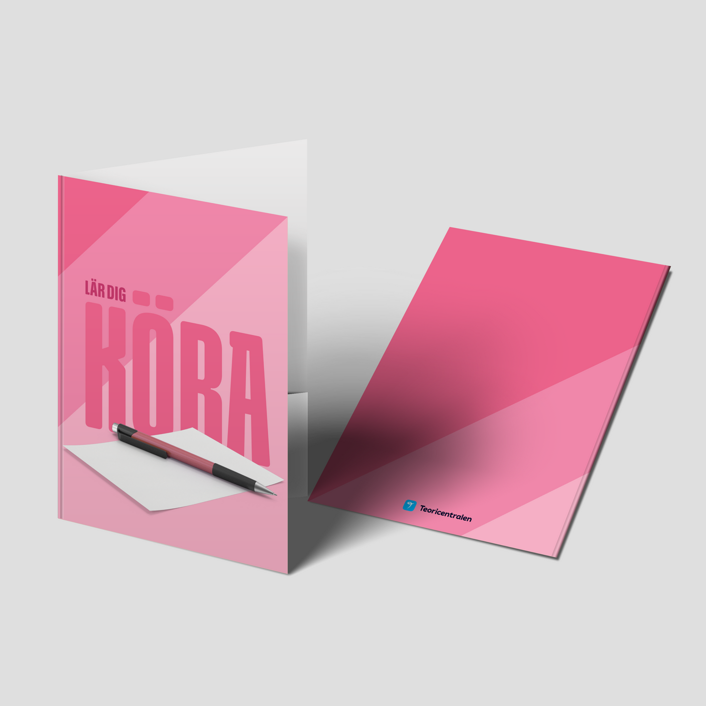 LÄR DIG KÖRA - Kursmapp rosa 5mm