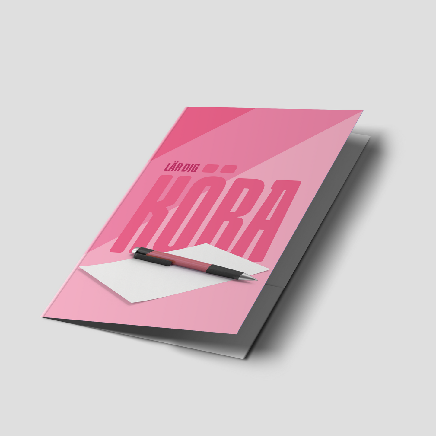 LÄR DIG KÖRA - Kursmapp rosa 5mm